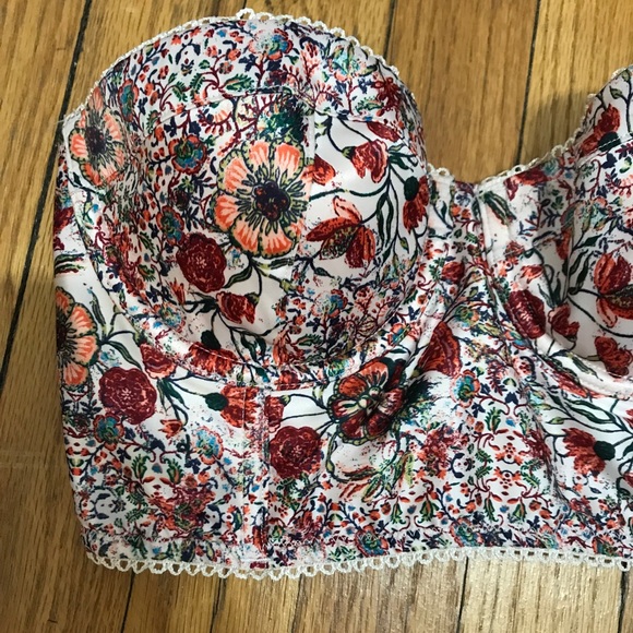 ⬇️ VS Floral Satin Longline Bustier Bra! - Picture 5 of 8